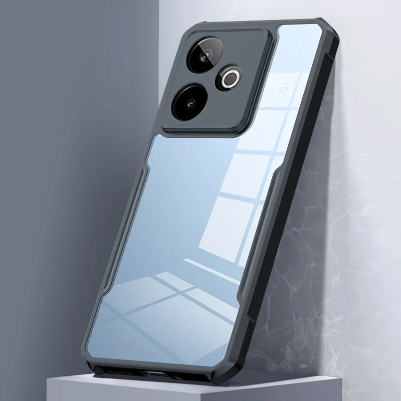 XUNDD Per Realme GT 7T 5G / GT 7 5G Cover Antiurto TPU + Acrilico Trasparente Posteriore per Cellulare