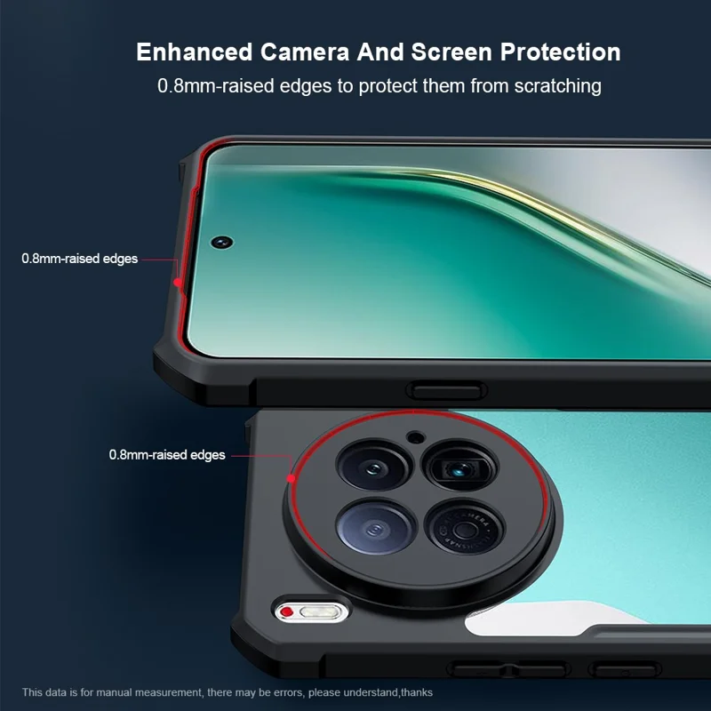 XUNDD für TECNO Camon 40 Premier 5G Hülle Stoßfeste TPU + Acryl Transparente Rückseite Handyhülle