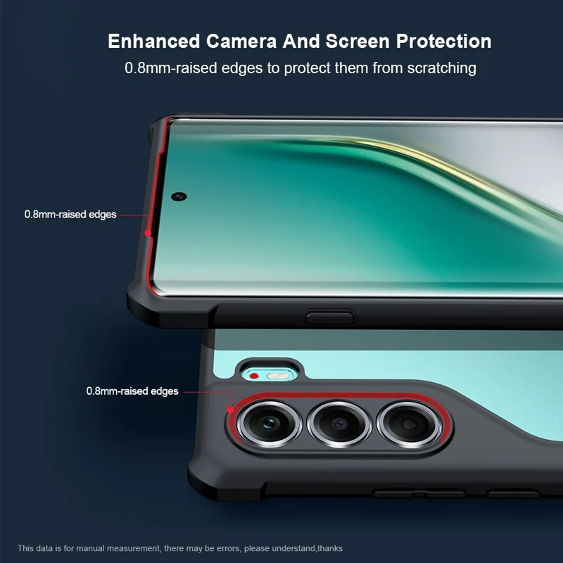 Чехол XUNDD для TECNO Camon 40 Pro 5G, противоударный, из ТПУ и акрила, прозрачный, для задней крышки телефона