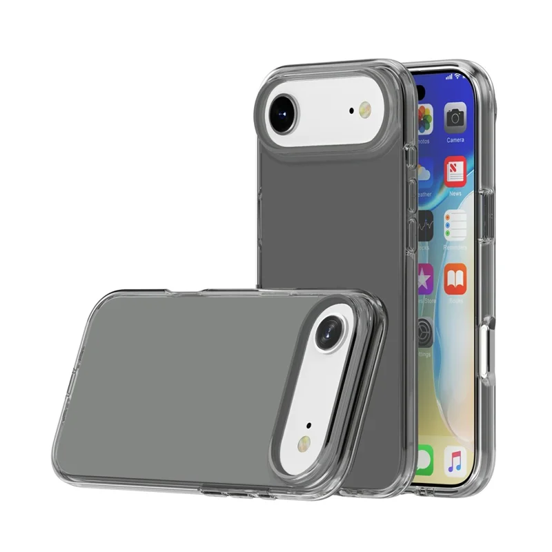 For iPhone Air Case PC + TPU Shockproof Clear Phone Cover - Transparent Grey