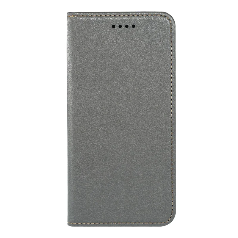 Capa Carteira para Samsung Galaxy XCover7 Pro com Bloqueio RFID, Couro, Fechamento Magnético Forte - Cinza