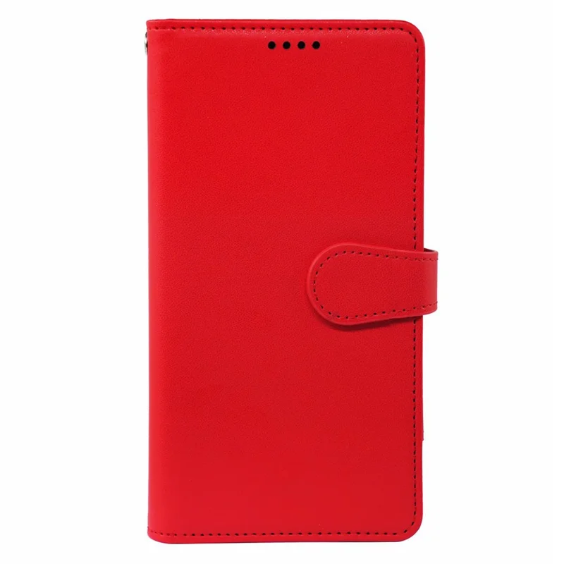 Capa For Honor 400 Pro 5G (Global) com 9 Compartimentos para Cartões em Couro PU com Suporte - Vermelho
