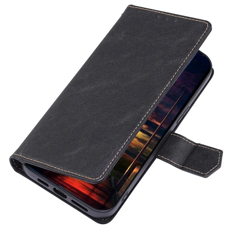For Xiaomi 12T 5G / Redmi K50 Ultra 5G / 12T Pro 5G Wallet Flip Cover Water Resistant PU Leather RFID Blocking Magnetic Closure Stand Phone Case - Black