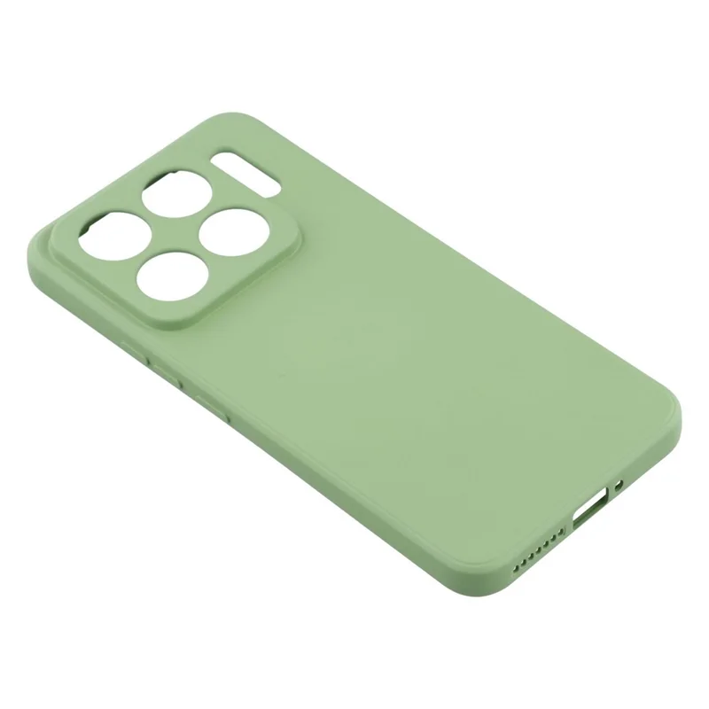 Funda para Xiaomi 15S Pro de TPU Trasera Suave Antiarañazos con Revestimiento de Fibra - Verde Matcha