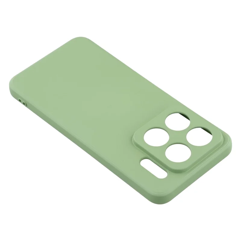 Funda para Xiaomi 15S Pro de TPU Trasera Suave Antiarañazos con Revestimiento de Fibra - Verde Matcha