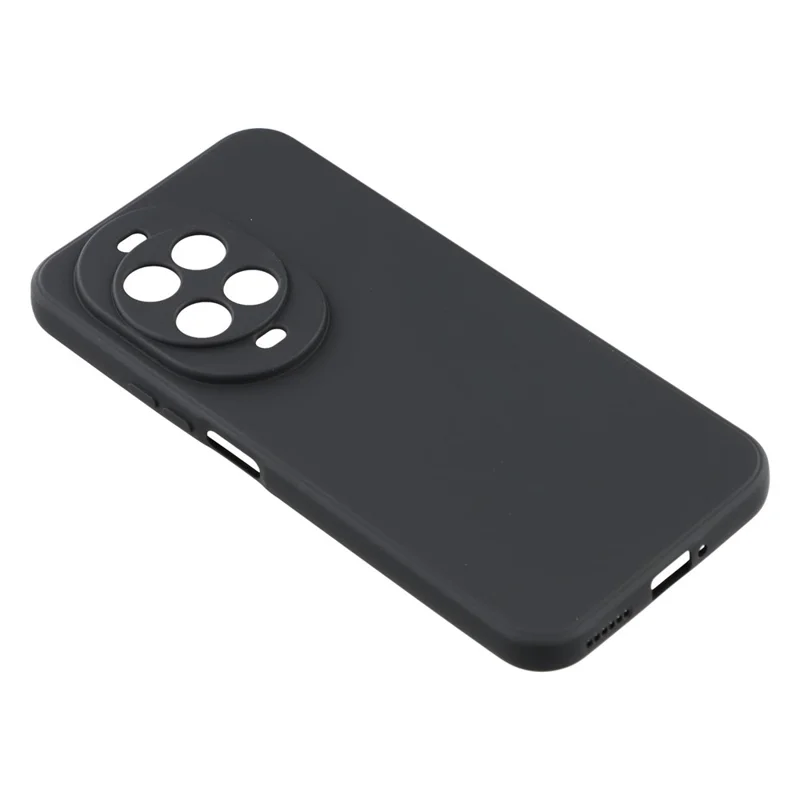 For Huawei nova 14 Ultra 5G Case TPU Back Soft Anti-Scratch Fiber Lining Phone Cover - Black