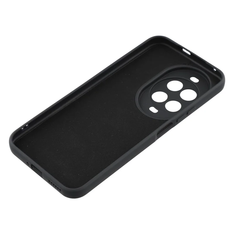 For Huawei nova 14 Ultra 5G Case TPU Back Soft Anti-Scratch Fiber Lining Phone Cover - Black