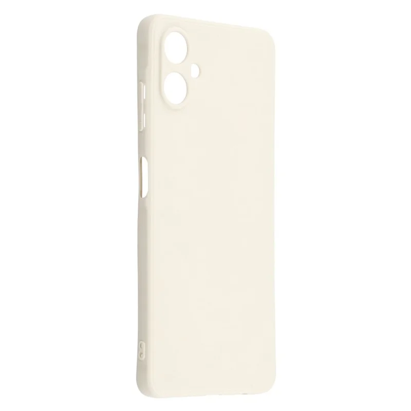 For Samsung Galaxy A06 4G Case Precise Cutouts Straight Edge TPU Shockproof Phone Cover - White