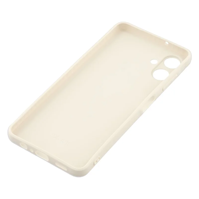 For Samsung Galaxy A06 4G Case Precise Cutouts Straight Edge TPU Shockproof Phone Cover - White