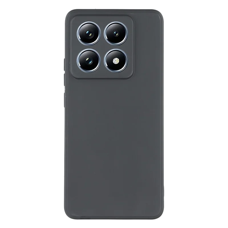 For Xiaomi 14T Case Precise Cutouts Straight Edge TPU Shockproof Phone Cover - Black