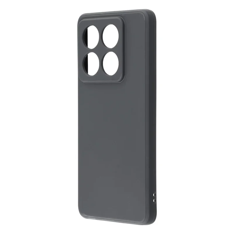For Xiaomi 14T Case Precise Cutouts Straight Edge TPU Shockproof Phone Cover - Black