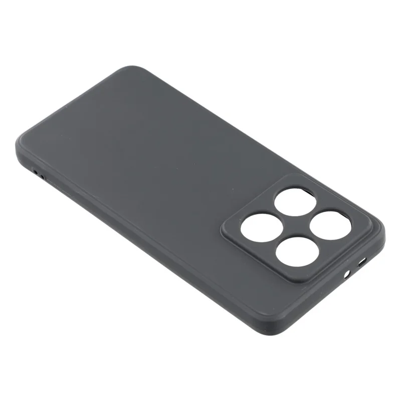 For Xiaomi 14T Case Precise Cutouts Straight Edge TPU Shockproof Phone Cover - Black