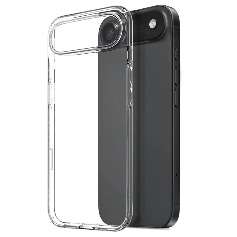 NORTHJO For iPhone 17 Air Case Soft TPU Clear Phone Cover with Tempered Glass Screen Protector