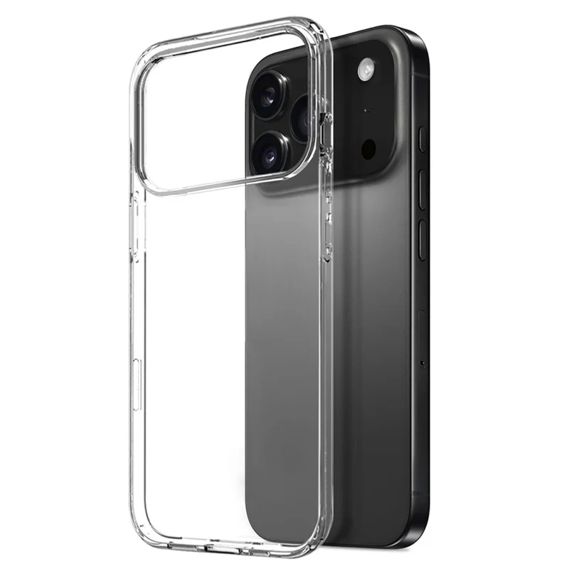 NORTHJO per iPhone 17 Pro Cover Morbido Custodia Trasparente in TPU con Pellicola Protettiva in Vetro Temperato