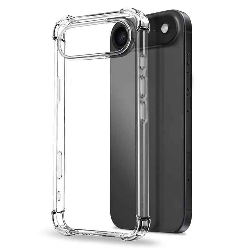 NORTHJO Pour iPhone 17 Étui Air Antichoc Coque de téléphone TPU transparente avec film en verre trempé et film d'objectif de caméra
