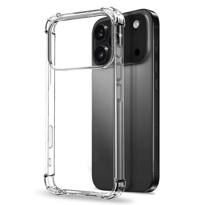 Capa NORTHJO para iPhone 17 Pro: Capa de Celular à Prova de Choque em TPU Transparente com Vidro Temperado e Película para Lente da Câmera