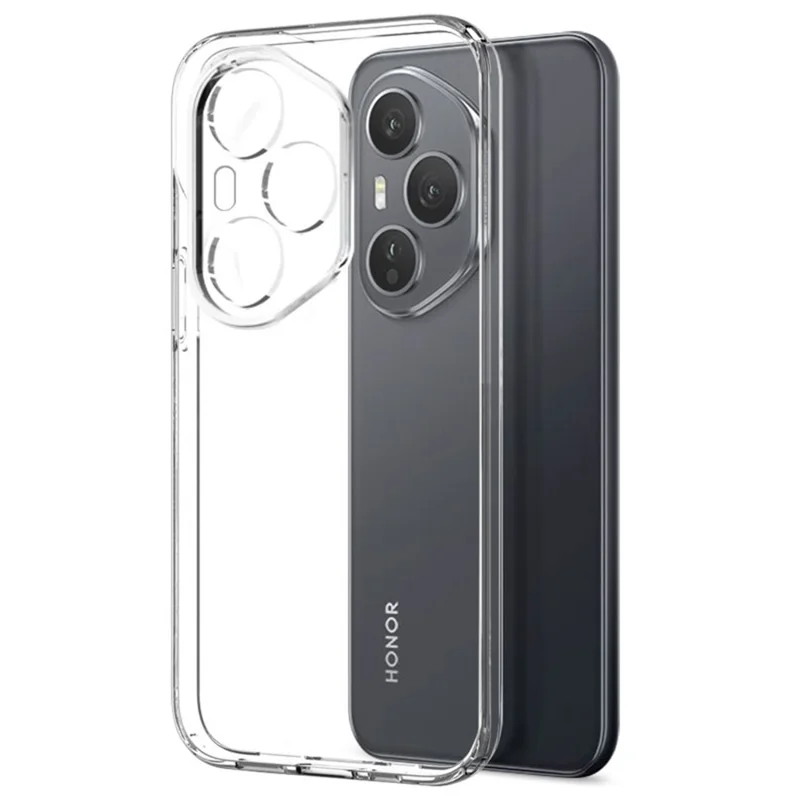 NORTHJO pour Honor 400 Pro 5G (Global) Étui Souple en TPU Transparent avec Protection d'Écran en Verre Trempé
