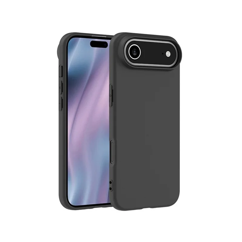 Capa de Ar para iPhone 17 - Case Fosca Preta em TPU com Grande Abertura