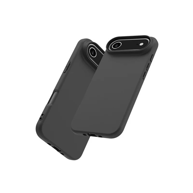Capa de Ar para iPhone 17 - Case Fosca Preta em TPU com Grande Abertura