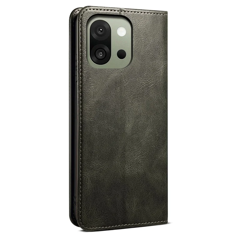 Étui pour OnePlus 13s 5G Texture Crazy Horse Cuir Ciré Portefeuille Support de Téléphone - Vert