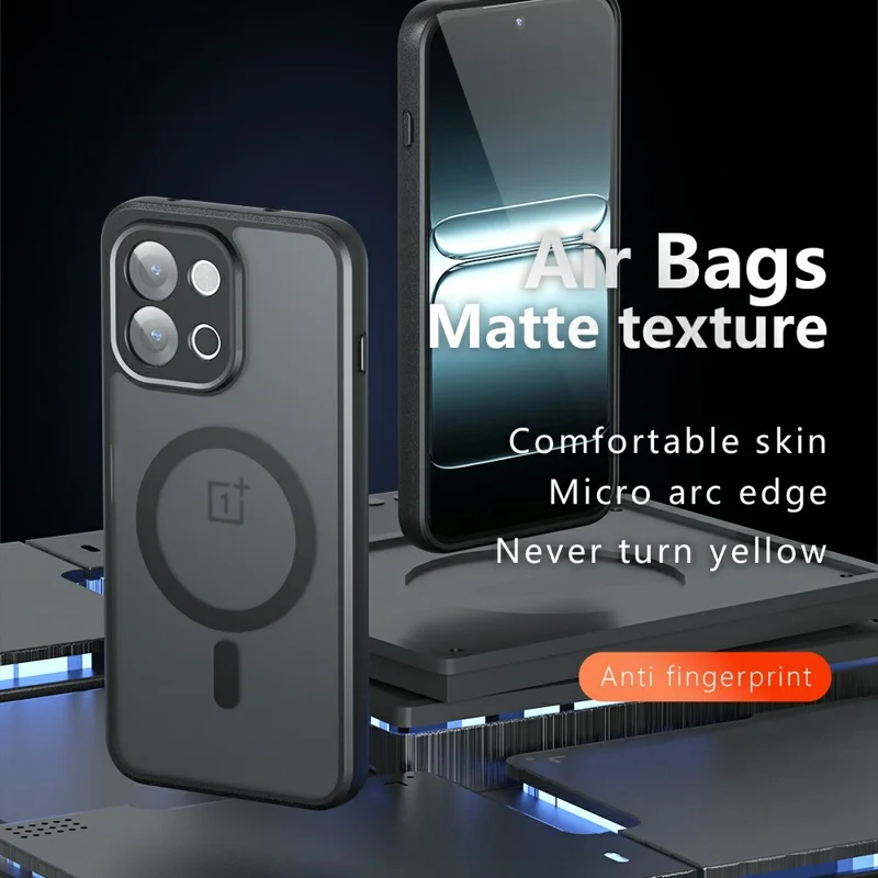 Чехол для OnePlus 13T 5G, совместимый с MagSafe, из TPU+PC матовый защитный