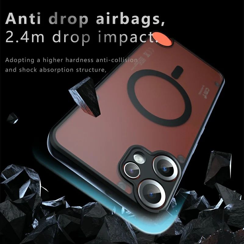Cover per Nothing CMF Phone 2 Pro Compatibile con MagSafe in TPU+PC Cover Opaca per Smartphone