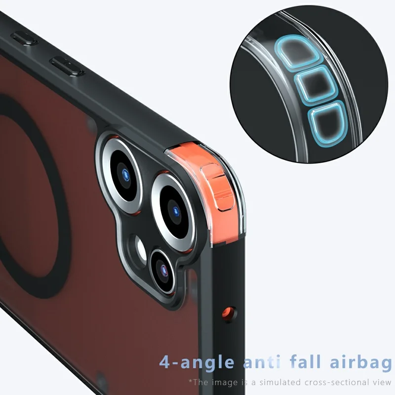 Cover per Nothing CMF Phone 2 Pro Compatibile con MagSafe in TPU+PC Cover Opaca per Smartphone