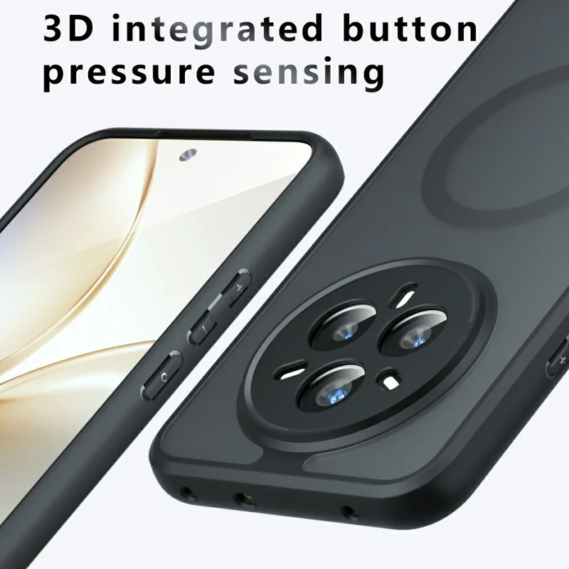 Étui pour Realme 14 Pro 5G Compatible avec MagSafe TPU+PC Coque de Téléphone Mat