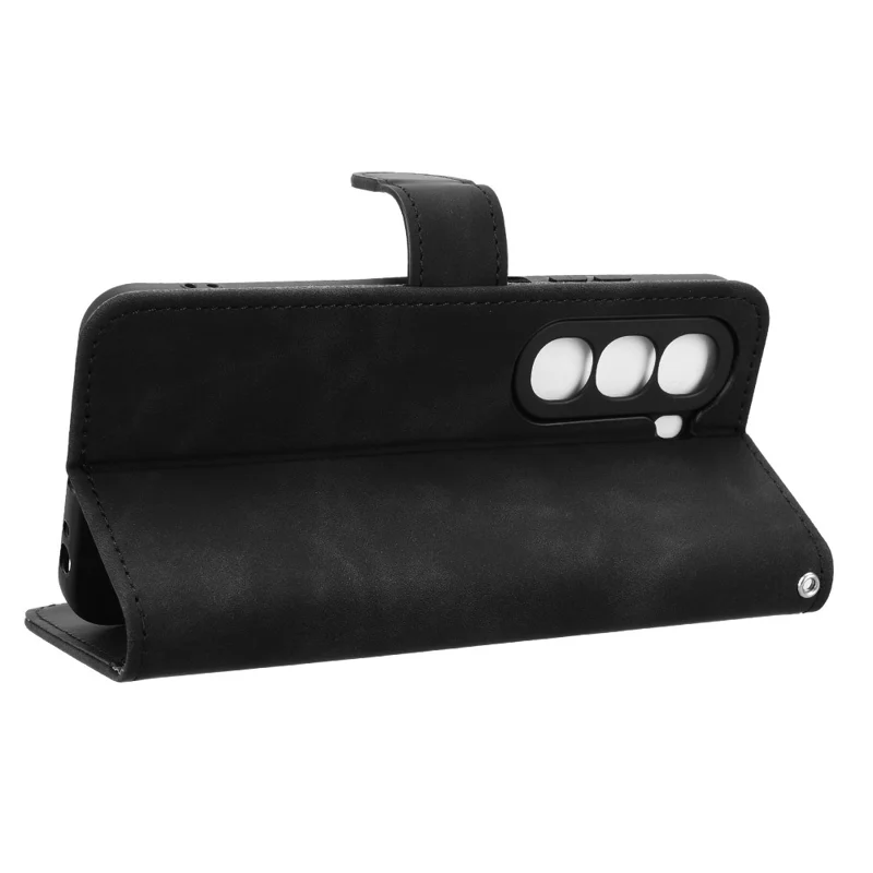 Cover a portafoglio in pelle per itel A95 5G con effetto pelle, antiurto - Nero
