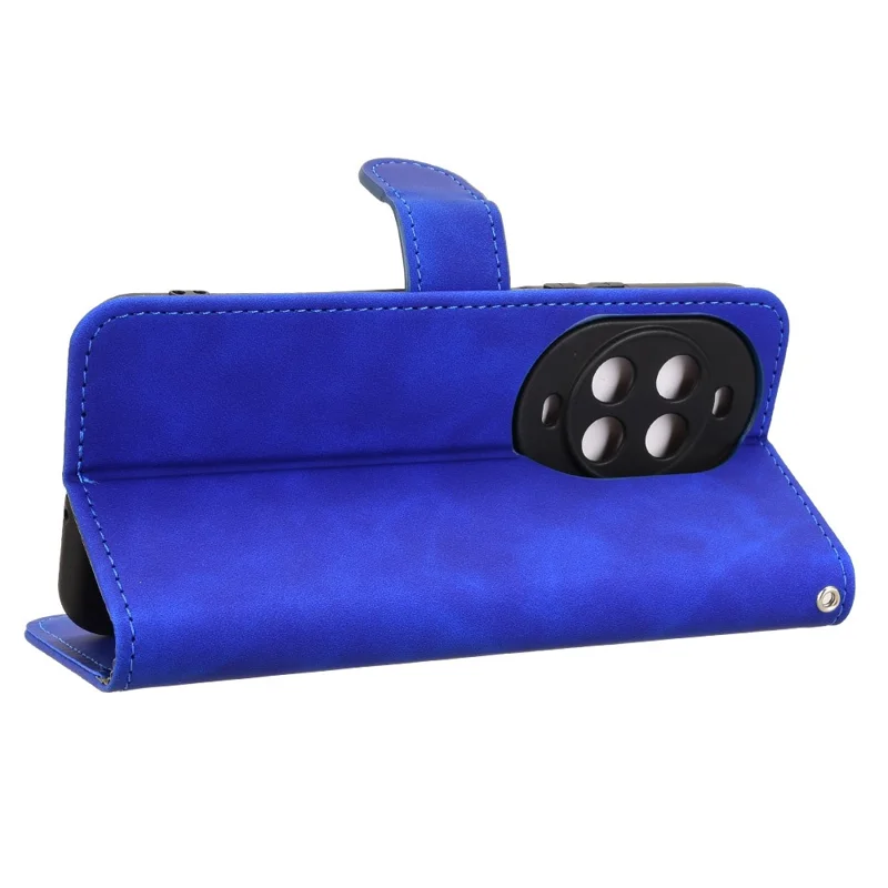 Capa de Couro para Huawei nova 14 5G - Estilo Couro, Antiderrapante, Carteira Flip - Azul