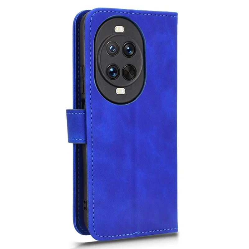 Capa de Couro para Huawei nova 14 5G - Estilo Couro, Antiderrapante, Carteira Flip - Azul