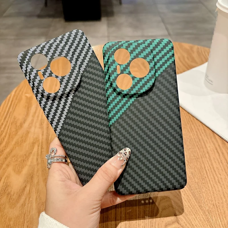 Capa Dura de Fibra de Carbono à Prova de Quedas para Telefone For Honor Power 5G - Preta