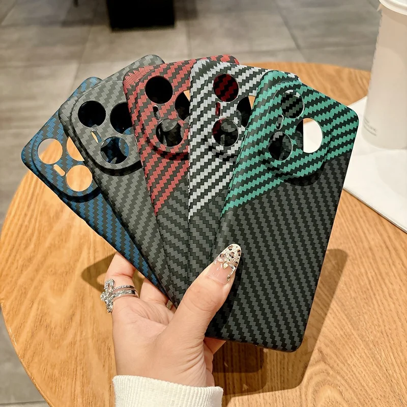 Capa Dura de Fibra de Carbono à Prova de Quedas para Telefone For Honor Power 5G - Preta