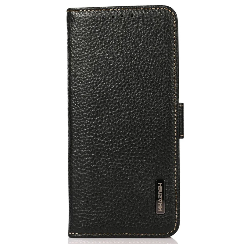 KHAZNEH para Honor 400 Pro 5G (Global) Capa de Couro Genuíno de Vaca - Bloqueio RFID - Preto
