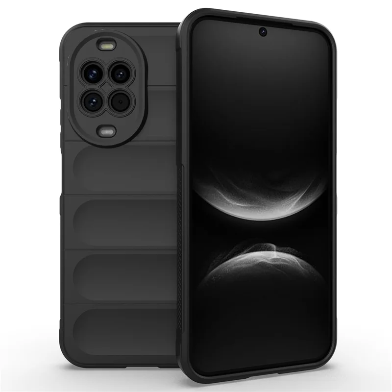 For Huawei nova 14 5G Case Anti-Drop Soft TPU Rugged Phone Back Cover - Black