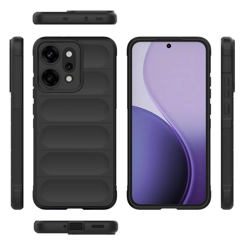 Cover per Oppo Reno14 Pro 5G (Globale) Custodia Antiurto Morbida in TPU Resistente per Smartphone - Nero