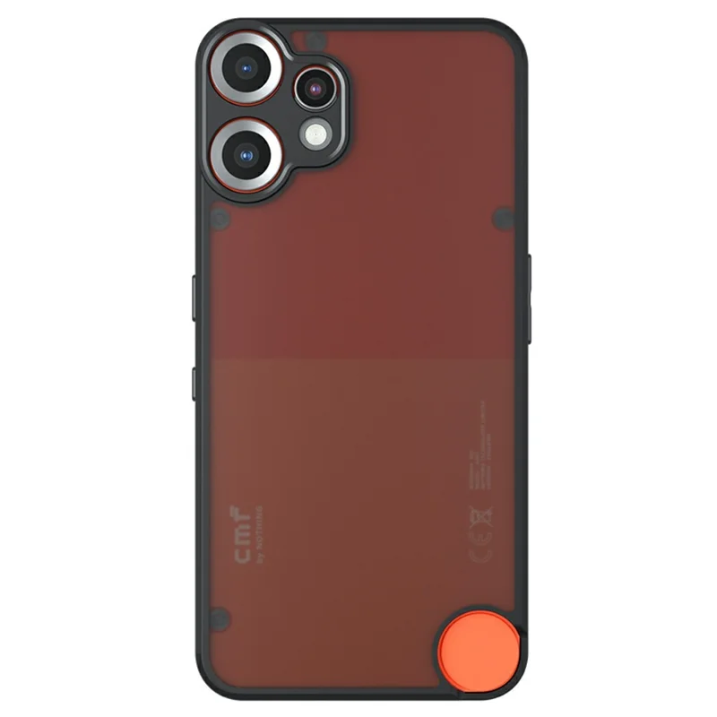 For Nothing CMF Phone 2 Pro Case Skin-Touch TPU + PC Matte Phone Shell, Transparent Black