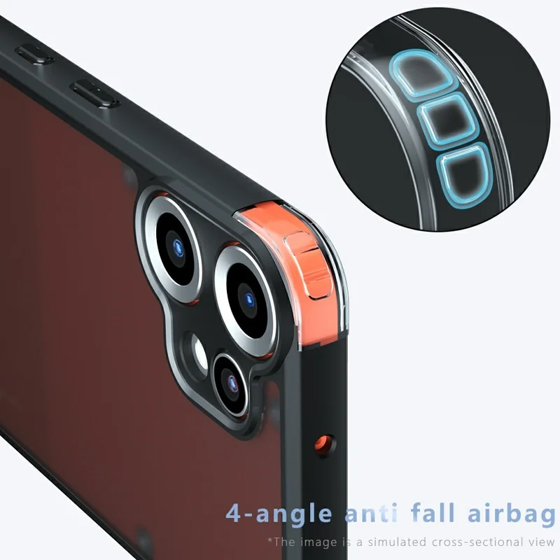 For Nothing CMF Phone 2 Pro Case Skin-Touch TPU + PC Matte Phone Shell, Transparent Black