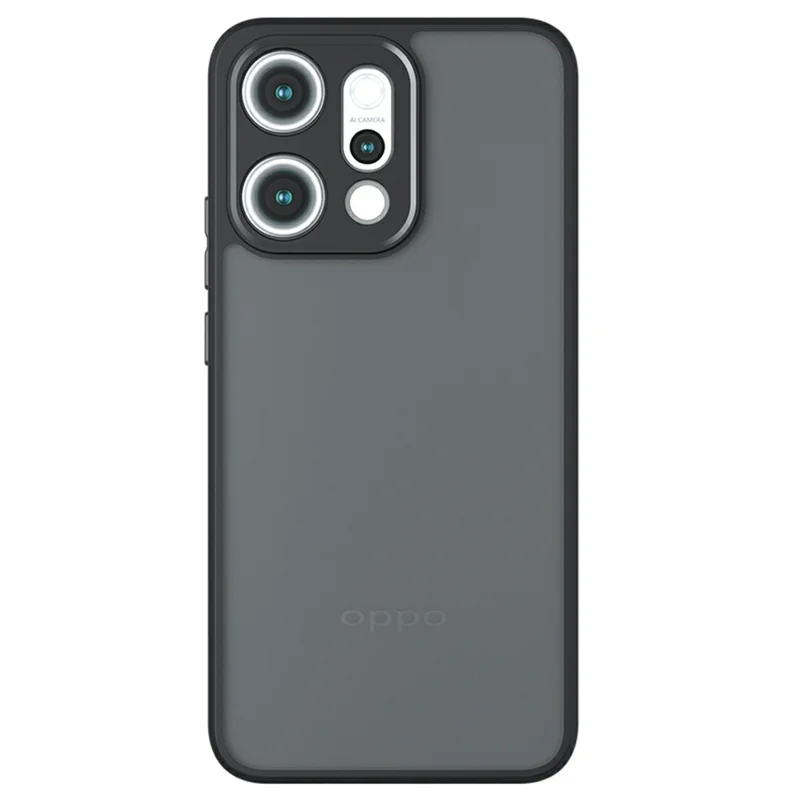 For Realme 14 Pro 5G Case Skin-Touch TPU + PC Matte Phone Back Cover, Transparent Black