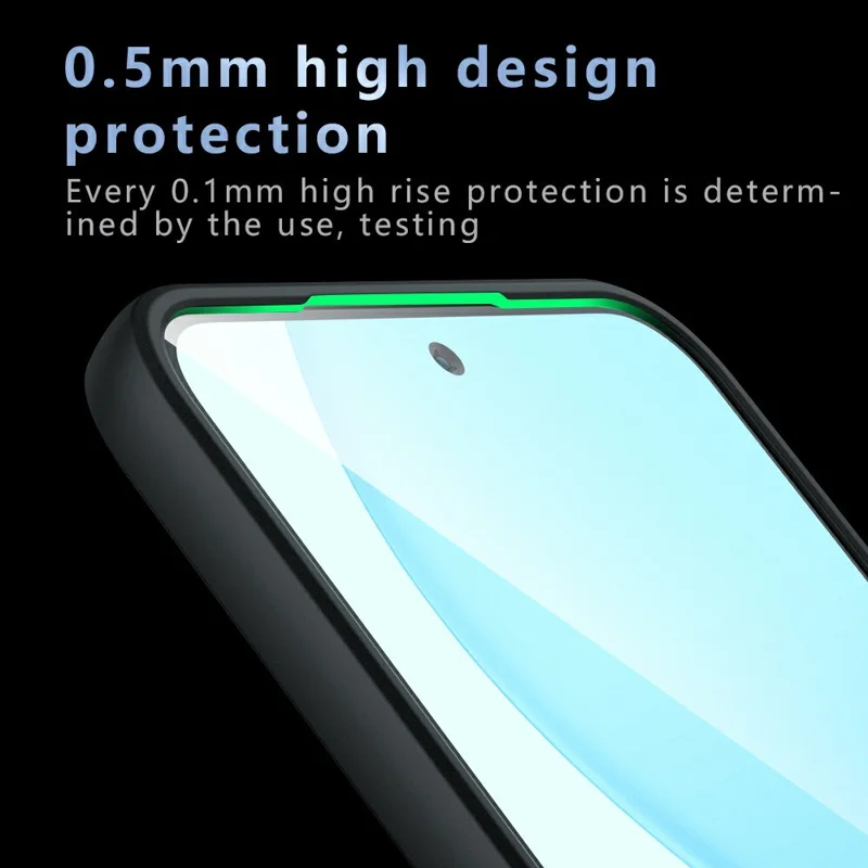 For Realme 14 Pro 5G Case Skin-Touch TPU + PC Matte Phone Back Cover, Transparent Black