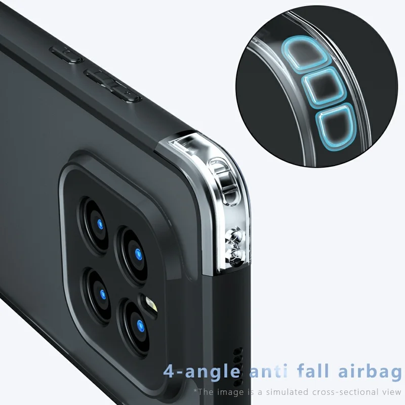 Cover For Honor GT Pro Custodia TPU + PC Antiurto Trasparente per Smartphone