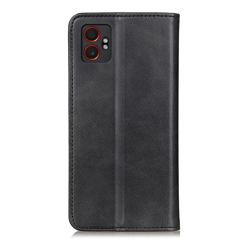 Cover a portafoglio in pelle divisa per Samsung Galaxy XCover7 Pro - Nero
