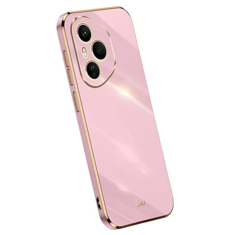 Чехол XINLI для Honor 400 Pro 5G (глобальная версия) - TPU-накладка с электрофоретической окантовкой, фиолетовый