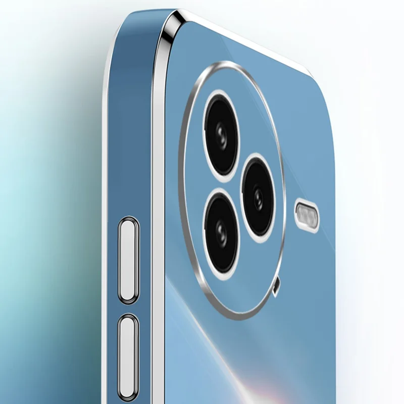 XINLI For Xiaomi Civi 5 Pro 5G Case TPU Phone Cover with Electroplating Frame - White