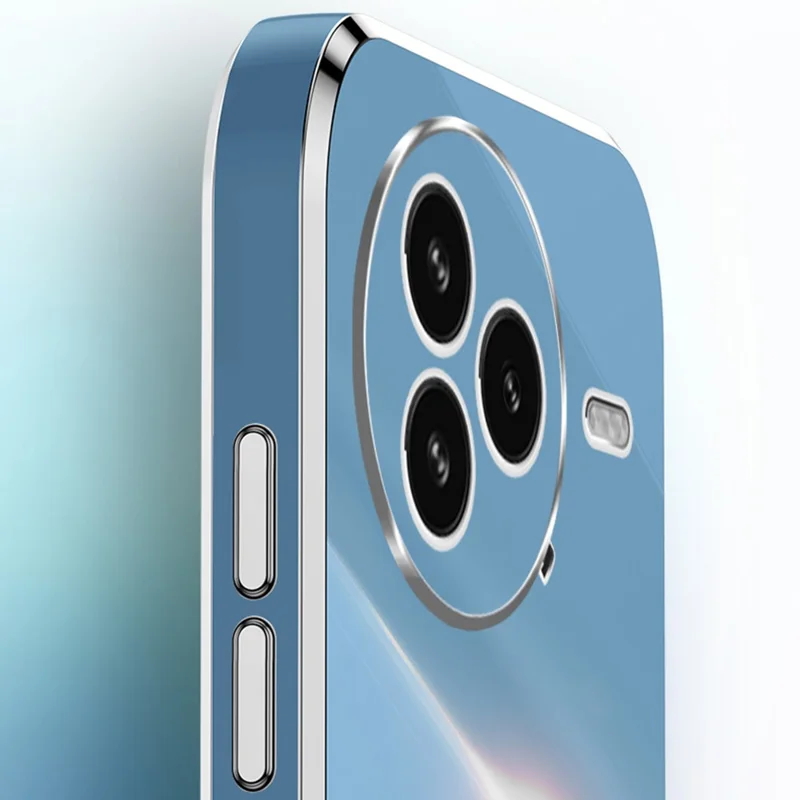 XINLI für Xiaomi Civi 5 Pro 5G Hülle mit Ringhalterung Elektrolytisch beschichtete TPU Handyhülle - Cyan