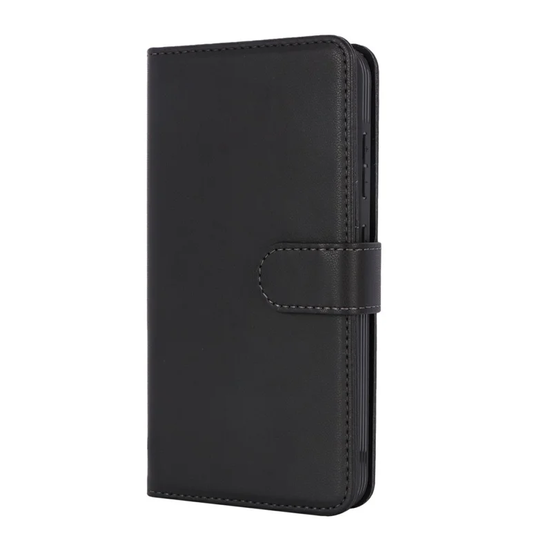 Étui portefeuille pour Samsung Galaxy S24 Compatible avec MagSafe Antichute Détachable en Cuir PU - Noir
