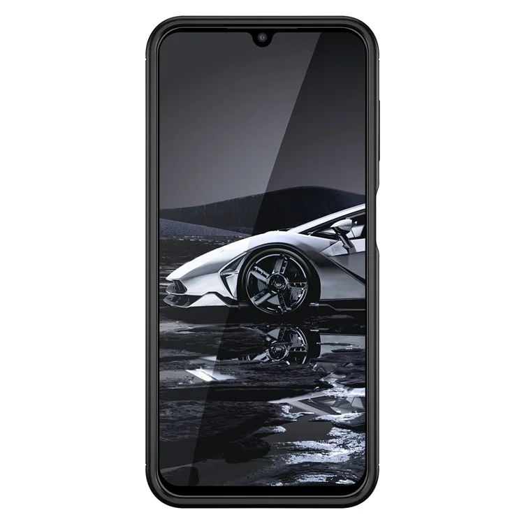For Samsung Galaxy A14 5G / 4G Carbon Fiber Texture TPU Phone Back Case Drop-proof Anti-scratch Cover - Black