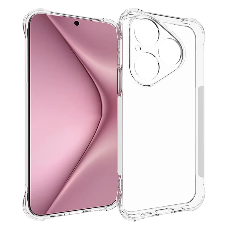 Capa de Celular Transparente TPU Antiderrapante para Huawei Pura 80