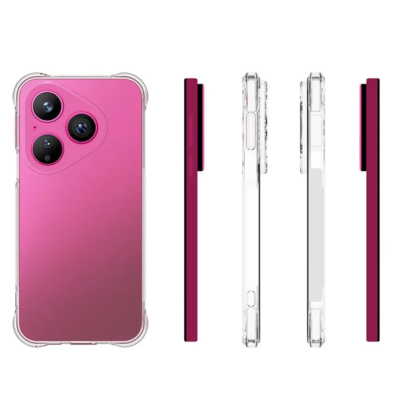 Capa de Celular Transparente TPU Antiderrapante para Huawei Pura 80
