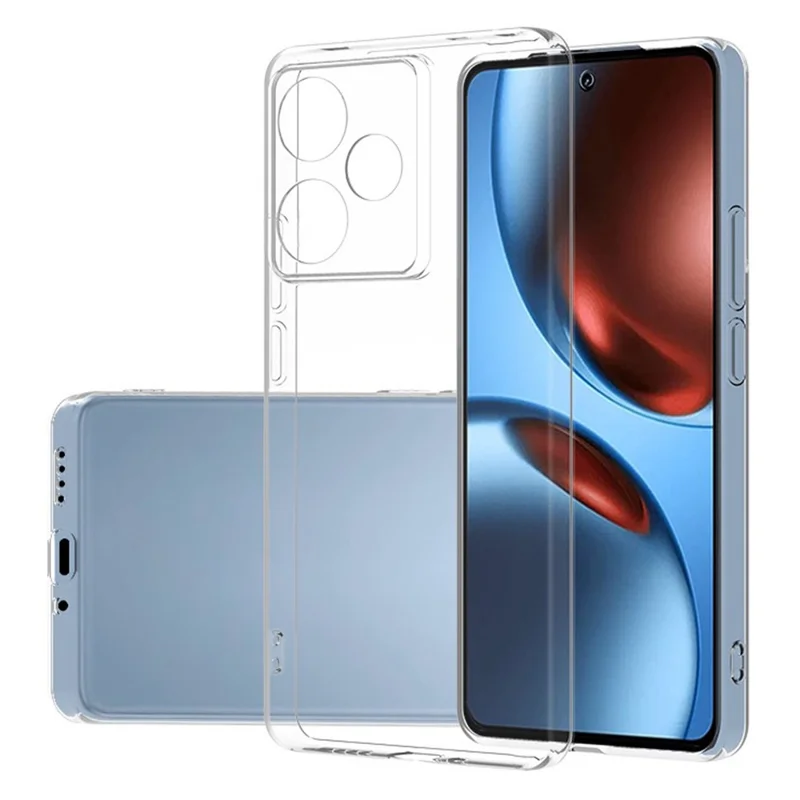 Funda de teléfono transparente ultradelgada y flexible de TPU para Realme GT 7 5G / GT 7T 5G